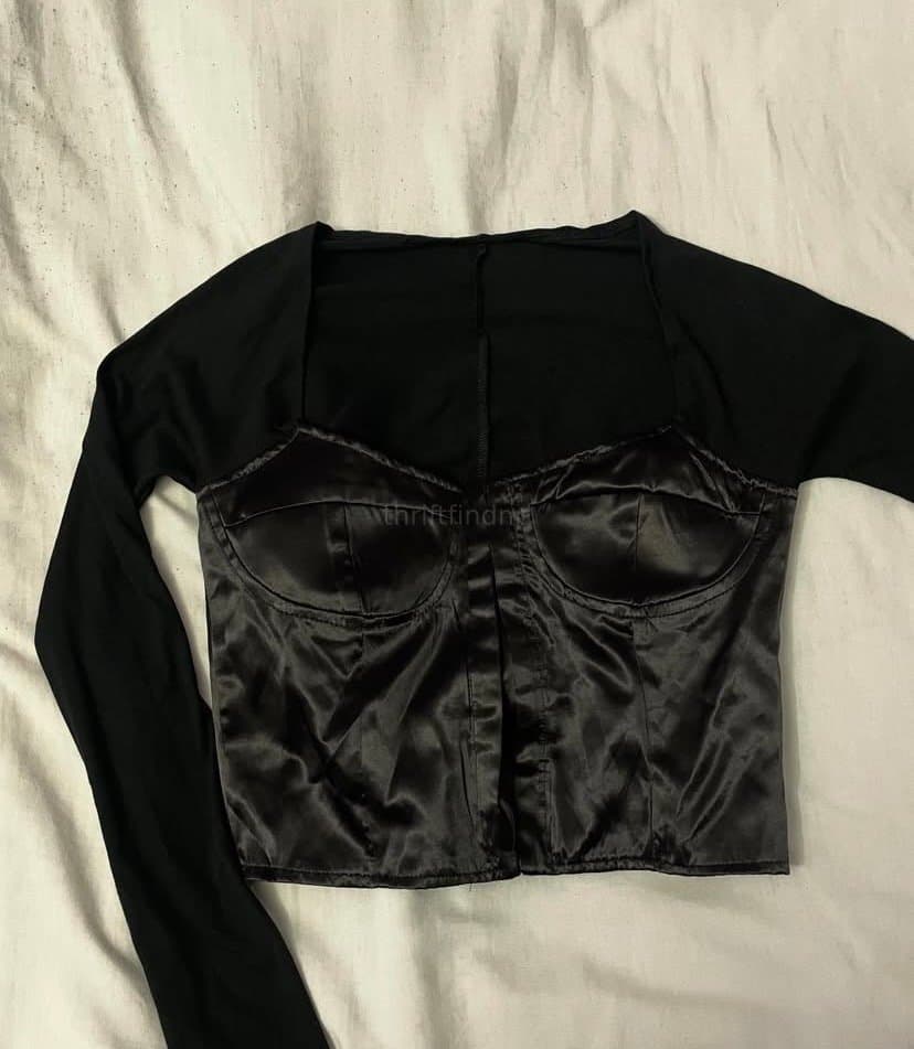 Leather corset top