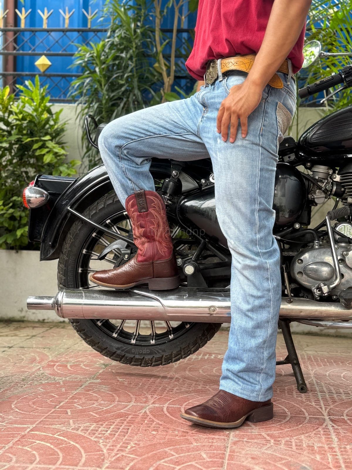 Orginal pure leather cowboy boots ❤️🔥( Brand New) - Image 1