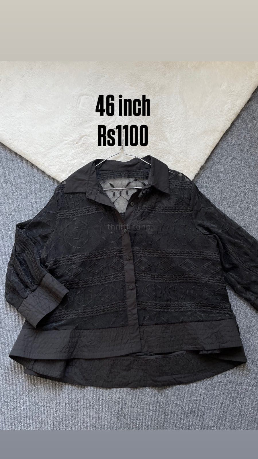 Black korean shirt - Image 1